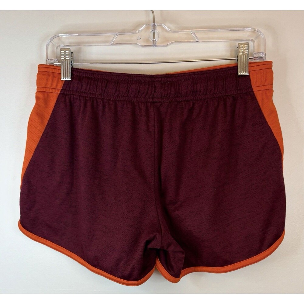 VIRGINIA TECH Hokies Women Med Maroon Nike DriFit Running Athletic Shorts Lined - Picture 3 of 10